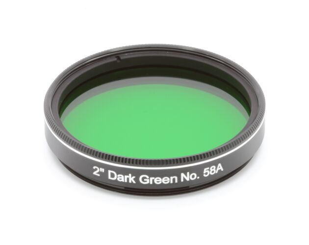 EXPLORE SCIENTIFIC Filter 2" Dark Green No.58A