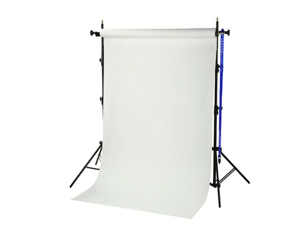 Systém pozadia BRESSER BR-TP240 240 cm + papierová rolka 1,35 × 11 m – arkticky biela