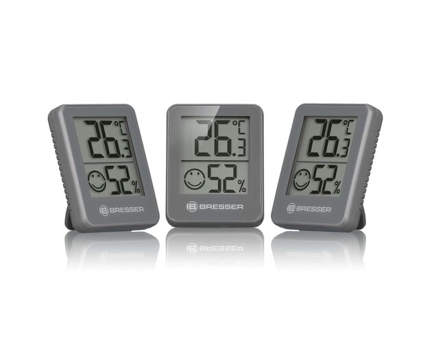 Sada termo-hygrometrov BRESSER ClimaTrend Hygro Indikator – 3 ks