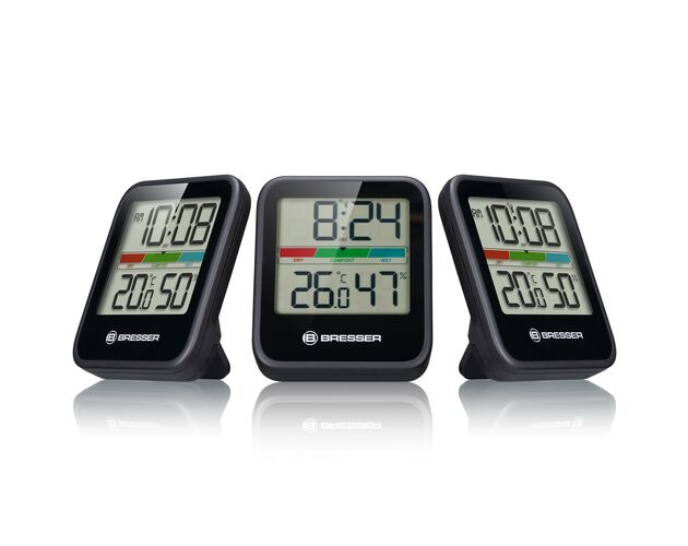 Sada termo-hygrometrov BRESSER Climate Monitor DCF – 3 ks