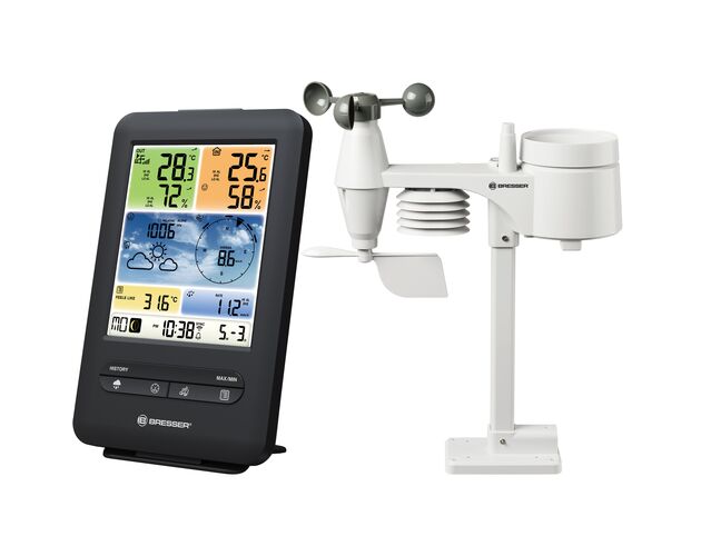 WLAN farebná meteostanica BRESSER s 5-v-1 profi senzorom V