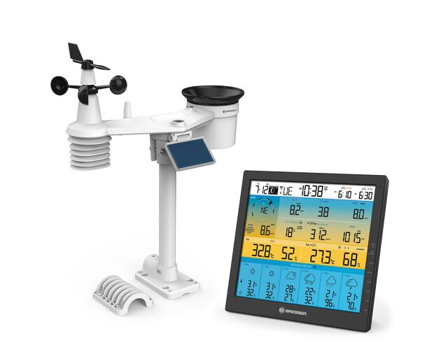 6-dňová meteostanica BRESSER 4CAST PRO SF WLAN 7-v-1 – solárna