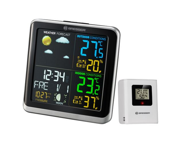 Meteostanica BRESSER ClimaTemp TB s LCD farebným displejom