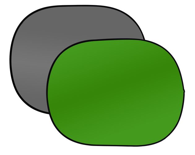 Falthintergrund BRESSER BR-3 150 × 200 cm – zelený/sivý