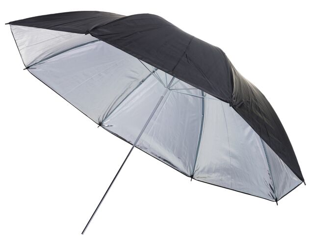 Reflexný dáždnik BRESSER BR-BS110 čierny/strieborný 110 cm