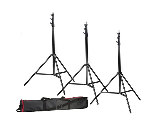 Sada 3× statív BRESSER BR-TP280 PRO-1 (280 cm) + taška
