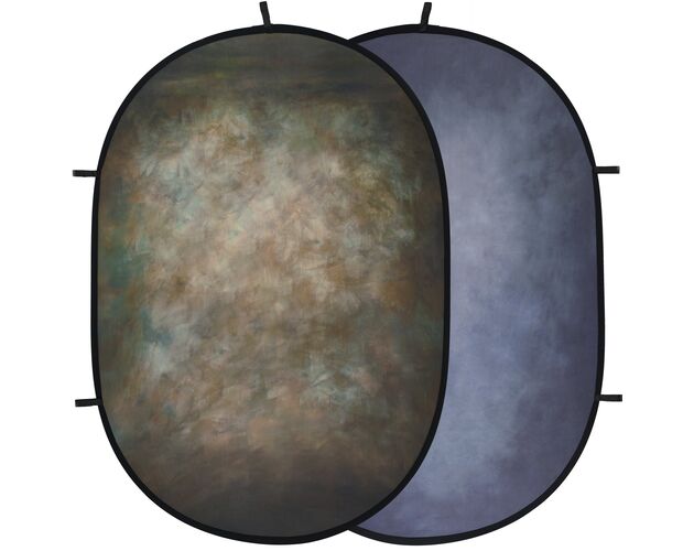Falthintergrund BRESSER BR-FB1017 150 × 200 cm – hnedý/modrý