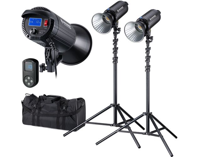 COB LED Dual Kit BRESSER BR-200S s reflektormi – denné svetlo
