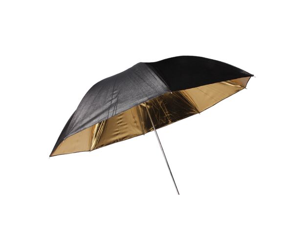 Reflexný dáždnik BRESSER SM-01 čierny/zlatý 101 cm