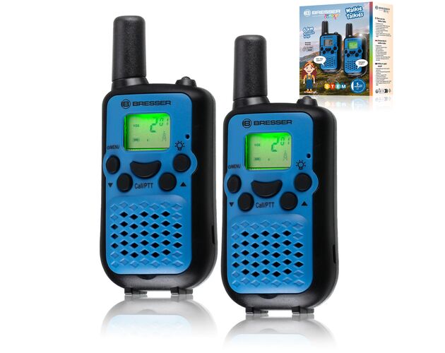 Detská vysielačka BRESSER JUNIOR – 2 ks, dosah do 6 km, handsfree