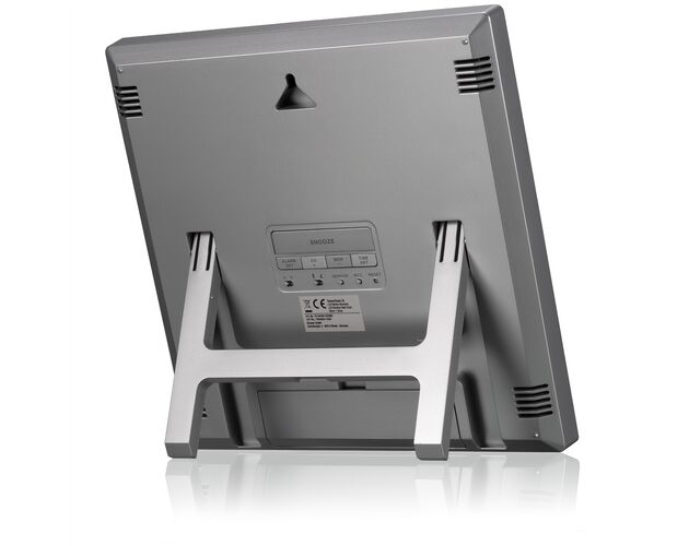 BRESSER ClimaTemp JC LCD Weather-Clock strieborný, image-2