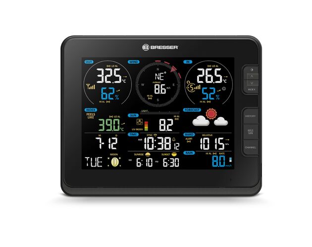 Profesionálna meteorologická stanica 7 v 1 Wi-Fi BRESSER s funkciou merania intenzity svetla a UV žiarenia, image-4
