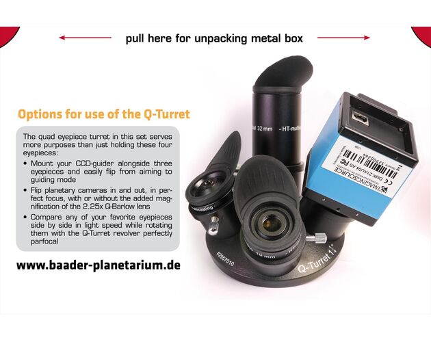 Baader Q-Turret Okularsatz (Okularrevolver, 3x Classic Ortho, 1x Classic Plössl, 1x Q-Barlow 2.25x), image-10