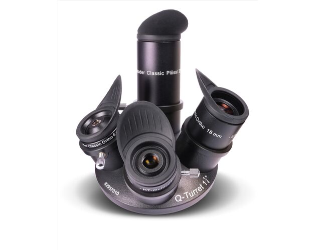 Baader Q-Turret Okularsatz (Okularrevolver, 3x Classic Ortho, 1x Classic Plössl, 1x Q-Barlow 2.25x)