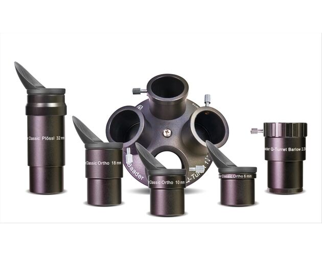 Baader Q-Turret Okularsatz (Okularrevolver, 3x Classic Ortho, 1x Classic Plössl, 1x Q-Barlow 2.25x), image-3