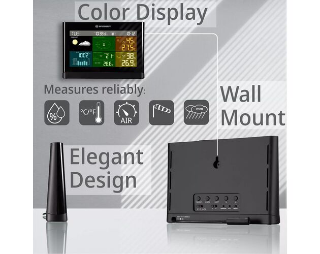 BRESSER 5-in-1 Comfort Weather Station with Colour Display, image-8