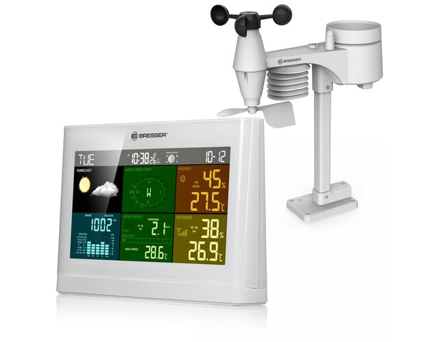 BRESSER 5-in-1 Comfort Weather Station with Colour Display