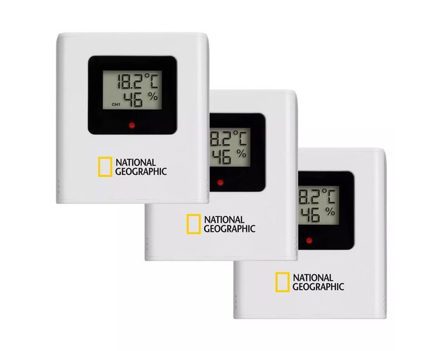NATIONAL GEOGRAPHIC VA Farebná meteorologická stanica s LCD displejom vrátane 3 senzorov, image-4