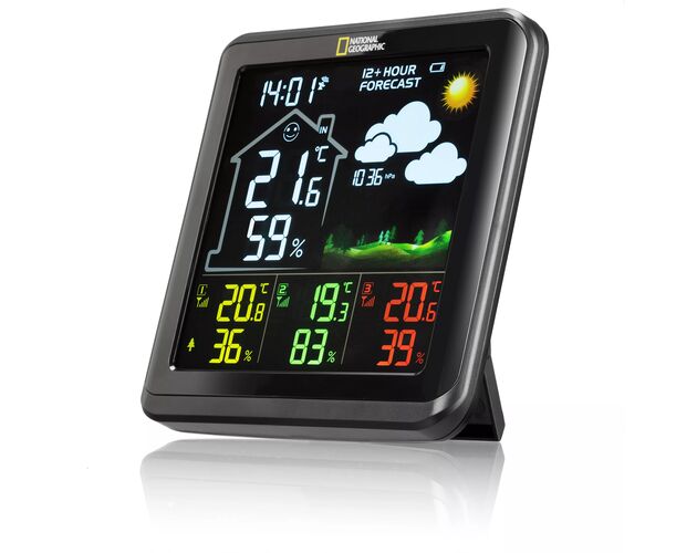 NATIONAL GEOGRAPHIC VA Farebná meteorologická stanica s LCD displejom vrátane 3 senzorov, image-2