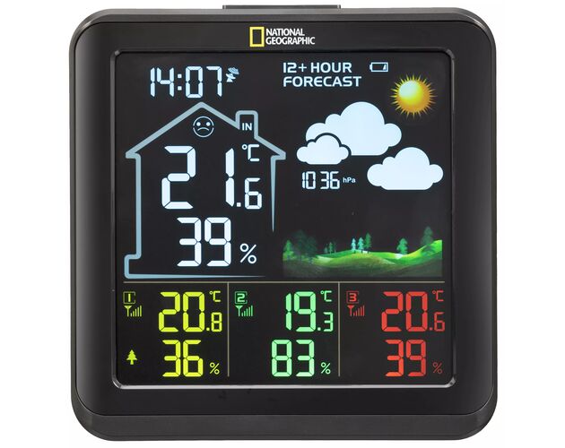 NATIONAL GEOGRAPHIC VA Farebná meteorologická stanica s LCD displejom vrátane 3 senzorov, image-6