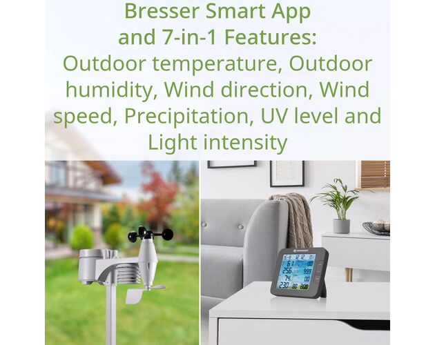 Meteorologická stanica 7 v 1 ClimateConnect Tuya Smart Home od spoločnosti BRESSER, image-6