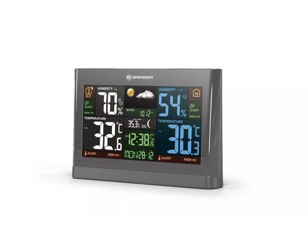 BRESSER Radio-controlled Weather Station Meteo THBM Colour, image-2