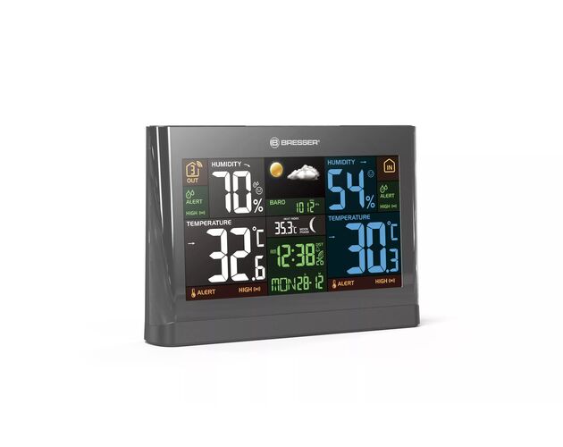 BRESSER Radio-controlled Weather Station Meteo THBM Colour, image-3