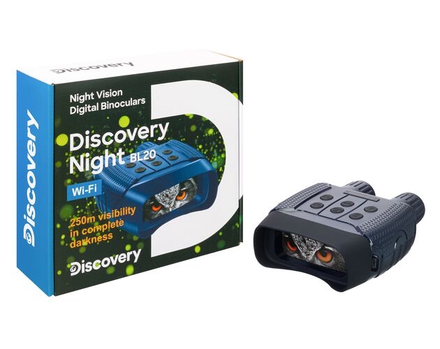 Digitálny ďalekohľad Levenhuk Discovery Night BL20 so statívom pre nočné videnie, image-2