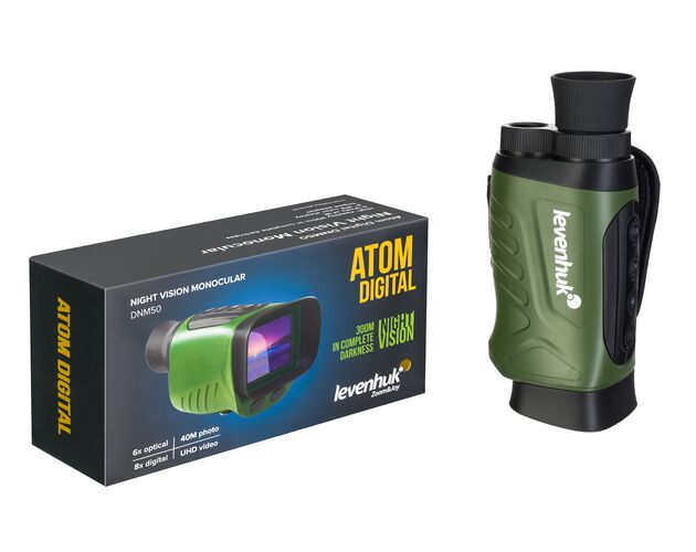 Monokulárny ďalekohľad Levenhuk Atom Digital DNM50 s nočným videním, image-2