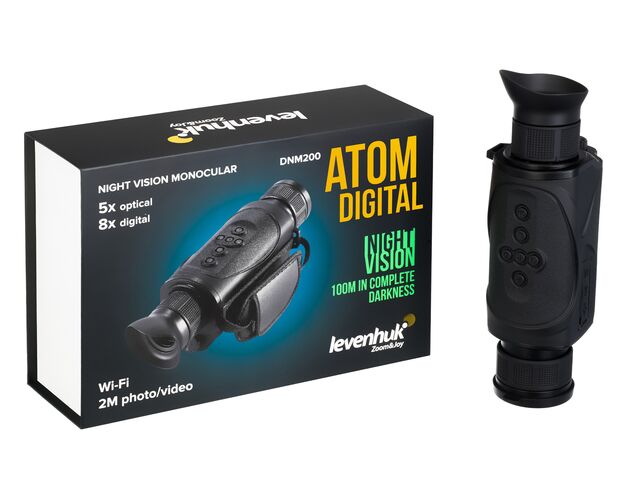 Monokulárny ďalekohľad Levenhuk Atom Digital DNM200 s nočným videním, image-3