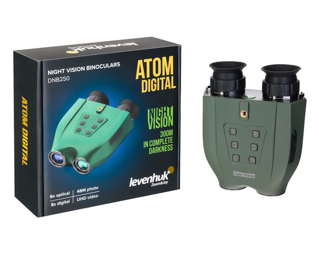 Binokulárny ďalekohľad s nočným videním Levenhuk Atom Digital DNB250, image-2
