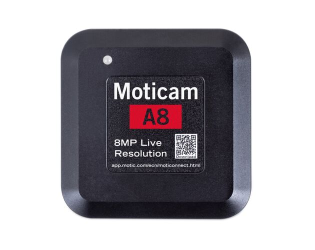 Motic Kamera A8, color, sCMOS, 1/3", 1.34µm, 30fps, 8MP, USB 2.0