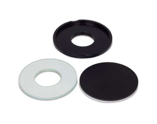 Motic Large gem plate, includes white/black and glass plate insert