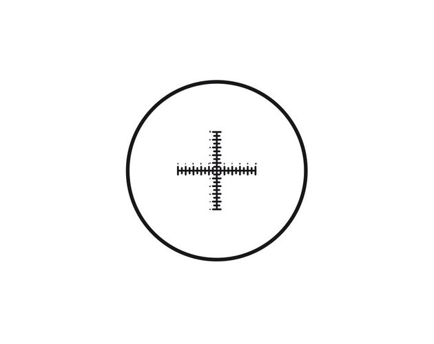 Motic Mikrometerstrichplatte Strichplatte Fadenkreuz mit doppelter Skalierung (10mm in 100 Teilen), (Ø25mm)
