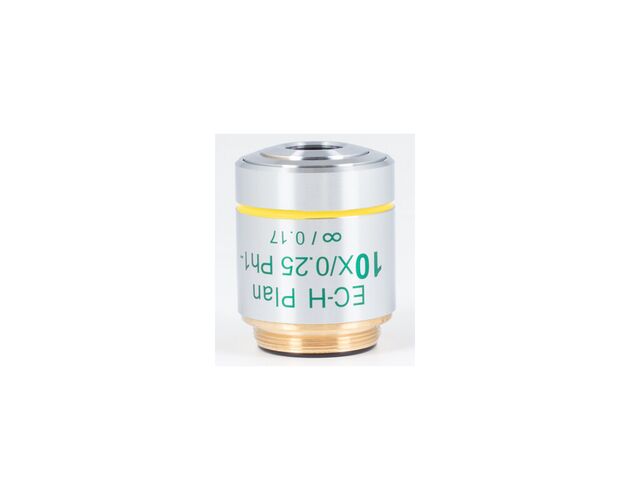 Motic Objektiv 10X / 0.25, wd 17.4mm, CCIS, EC-H PLPH, e-plan, neg. phase, infinity, S (BA410E, BA310)