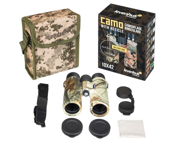 Ďalekohľad Levenhuk Camo Maple 10x42 so zameriavačom, Farba: Maple, image-5