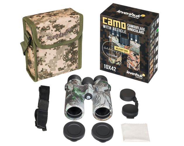 Ďalekohľad Levenhuk Camo Moss 10x42 so zameriavačom, Farba: Moss, image-5
