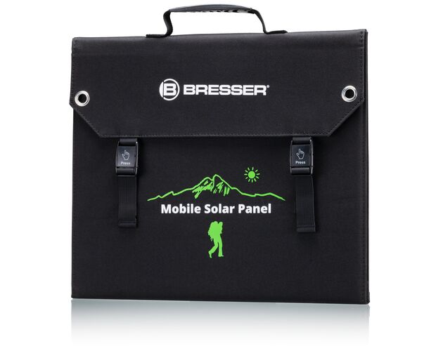 Prenosná solárna nabíjačka BRESSER 60 W s USB a DC výstupom, image-10