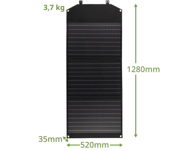 Prenosná solárna nabíjačka BRESSER 90 W s USB a DC výstupmi, image-6
