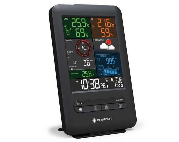 Meteostanica BRESSER 5-v-1 Beaufort s farebným displejom, image-2