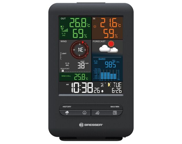 Meteostanica BRESSER 5-v-1 Beaufort s farebným displejom, image-3