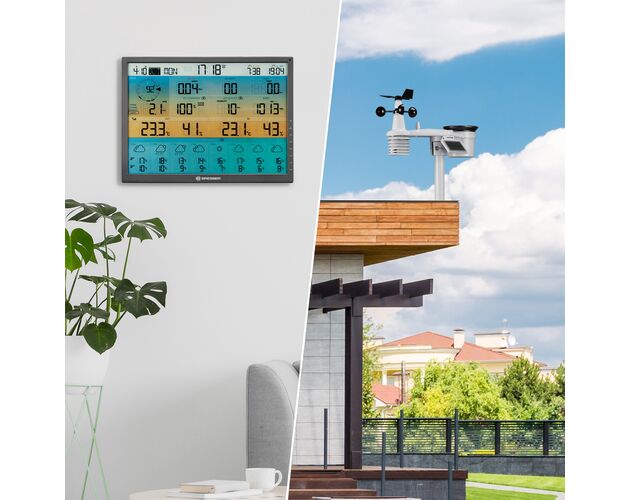 Meteostanica BRESSER 8-Day 4CAST XL 7v1 so solárnym napájaním, image-9