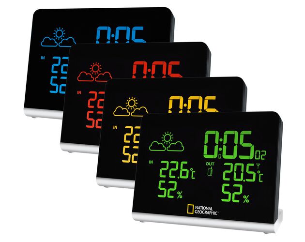 Meteostanica NATIONAL GEOGRAPHIC Multi-Colour s farebným displejom, image-2