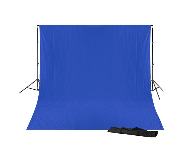 Pozadie BRESSER BR-D23 so systémom 3 × 6 m – Chromakey modré