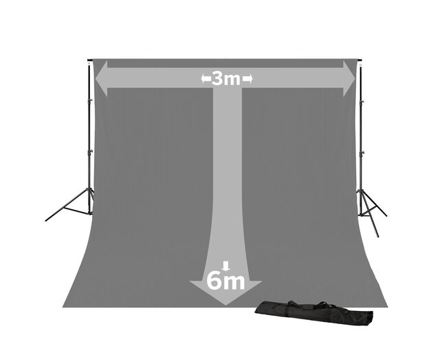 Pozadie BRESSER BR-D23 so systémom 3 × 6 m – sivé, image-6