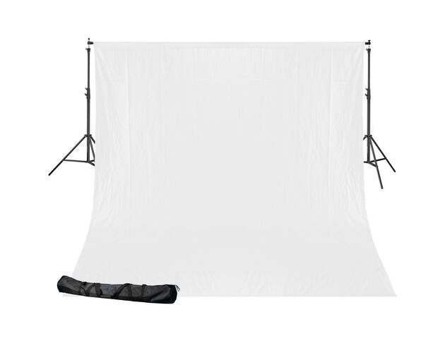 Pozadie BRESSER BR-D24 so systémom 2,5 × 3 m – biele