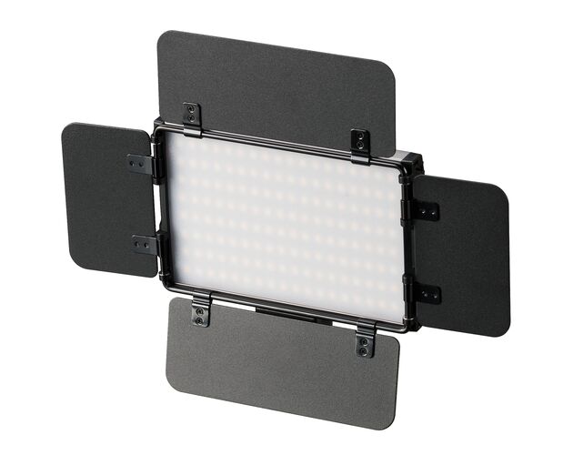 LED videolight BRESSER PT Pro 15B-II Bi-Color s klapkami, batériou a taškou, image-4