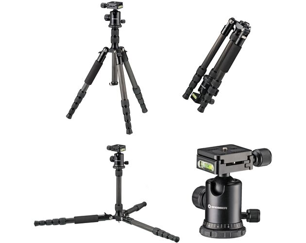 Karbonový fotostatív BRESSER BR-2205-N1 do 8 kg – trojnožka a podlahový statív, image-2