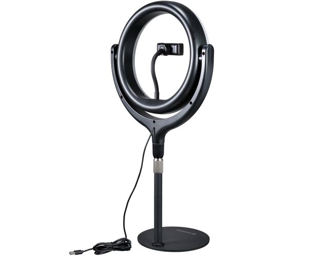 LED kruhové svetlo BRESSER BR-RL 10B so statívom a USB, image-3