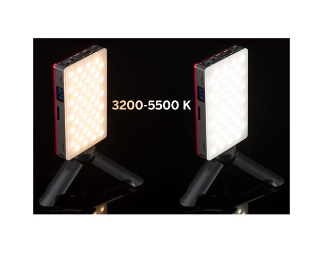 Vreckové LED svetlo BRESSER 9 W Bi-Color pre mobil a foto, image-2